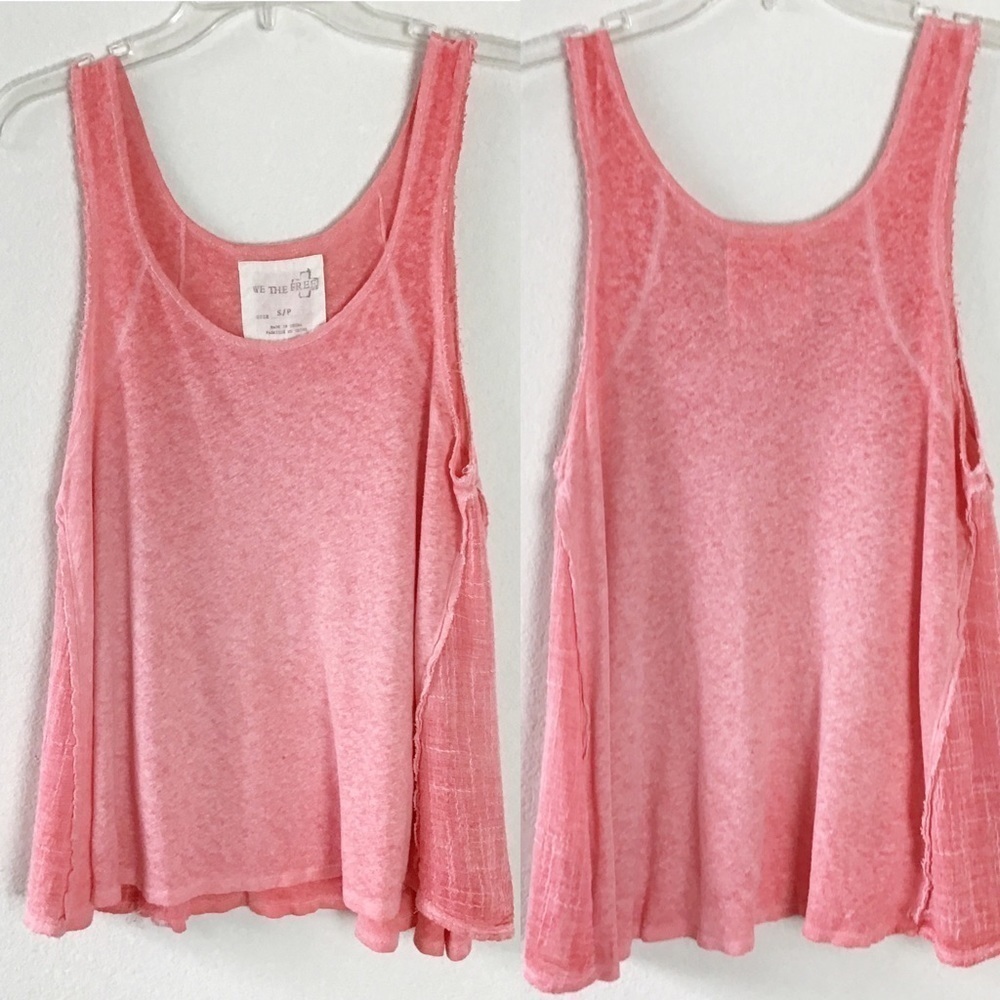 We The Free Swing Tank Top Coral Size S - Picture 3 of 6